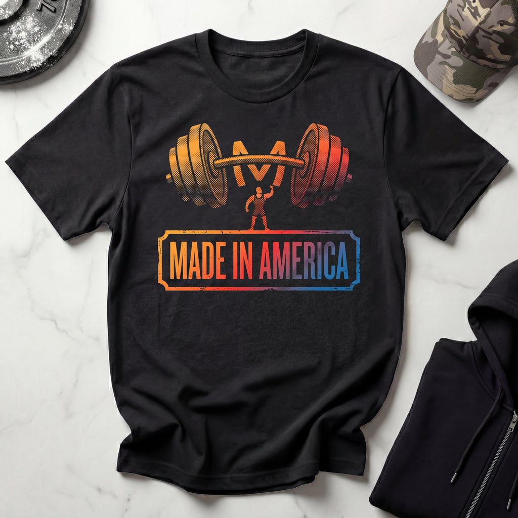 Made In America Gradient Gym T-Shirt