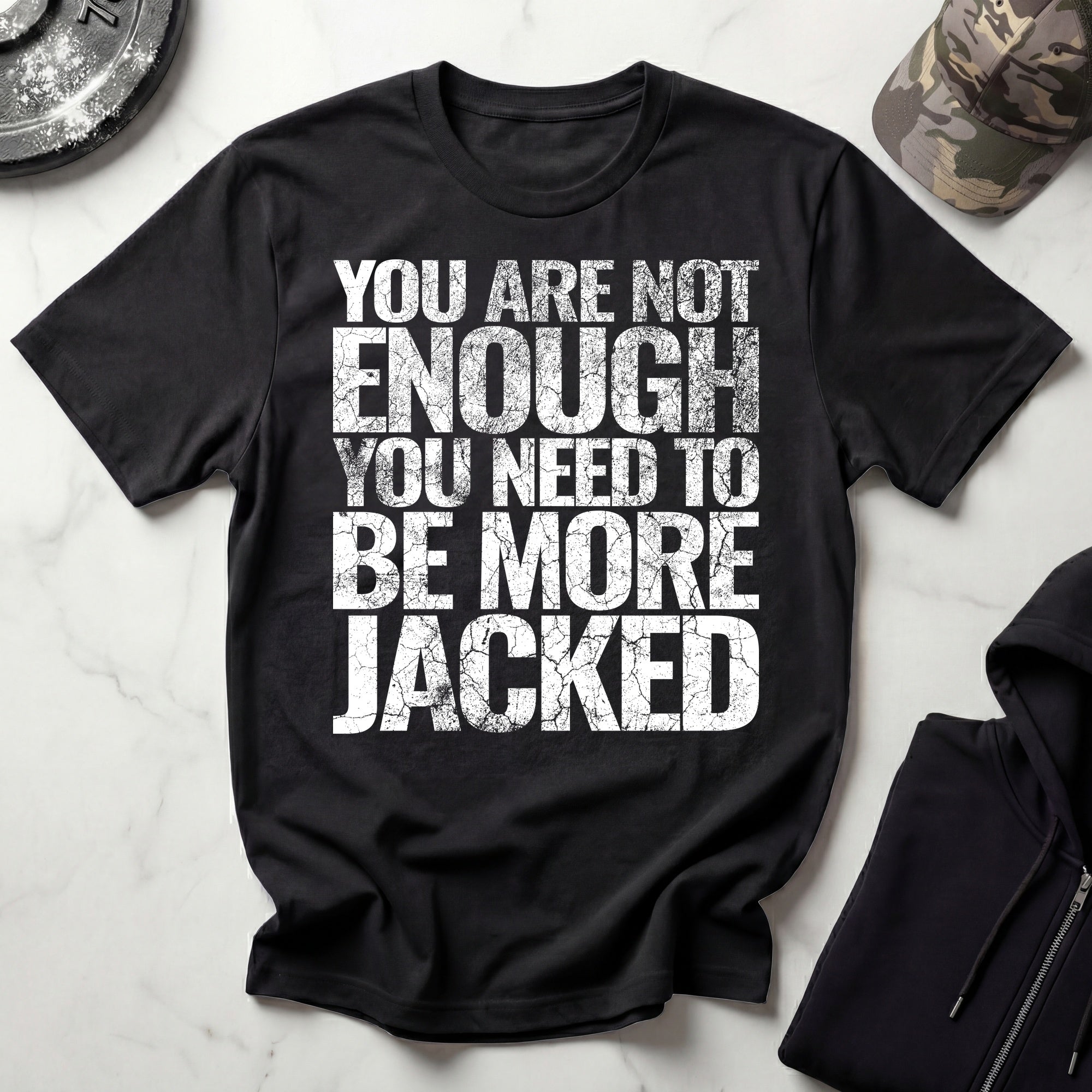 More Jacked Grunge Graphic Gym T-Shirt