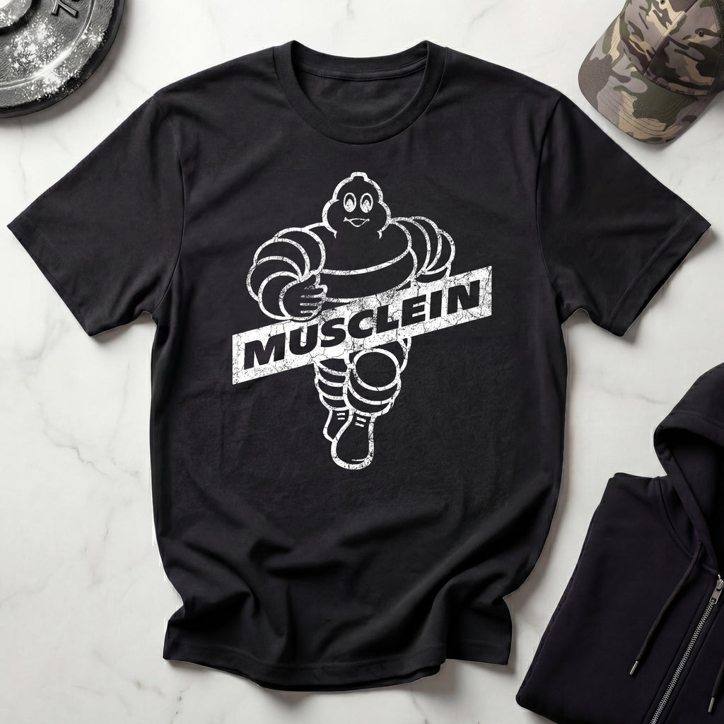 Musclein Man Graphic Vintage Gym T-Shirt