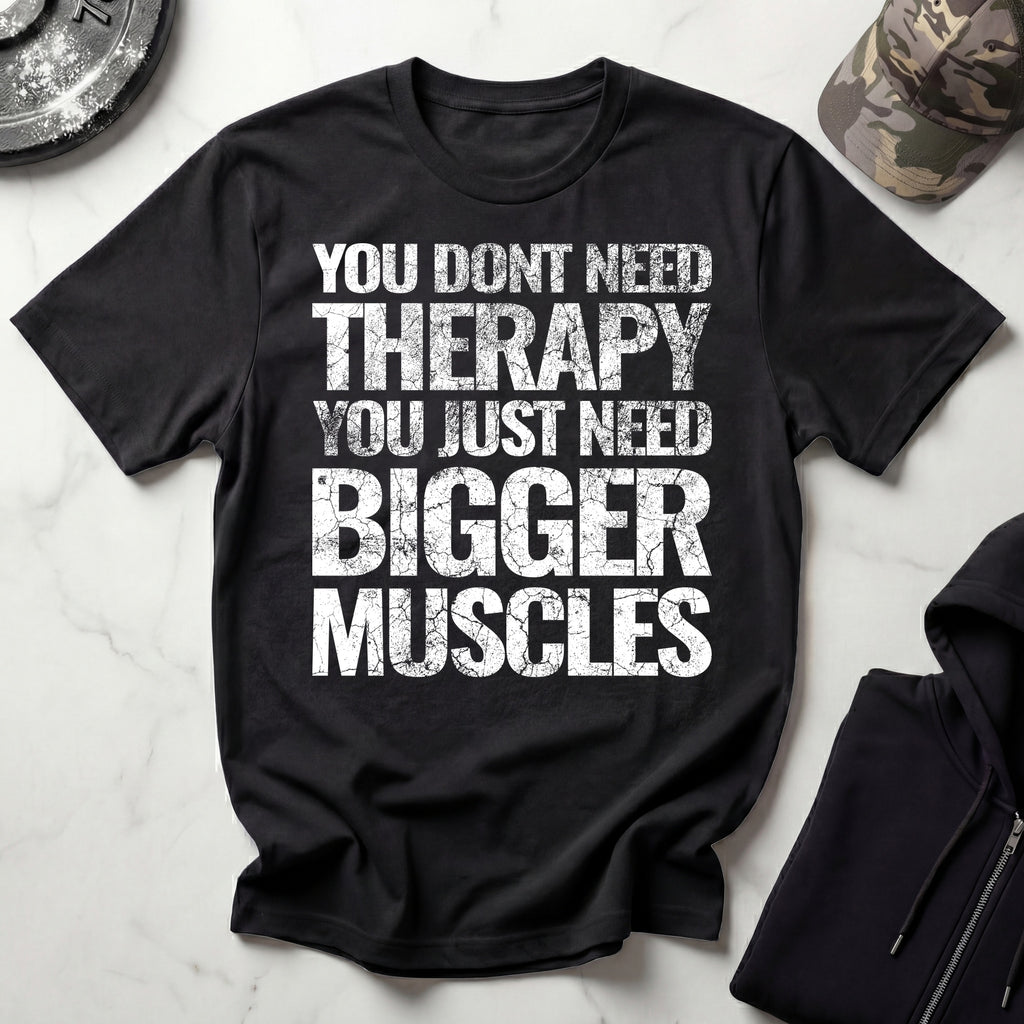 Muscle Therapy Grunge Graphic Gym T-Shirt