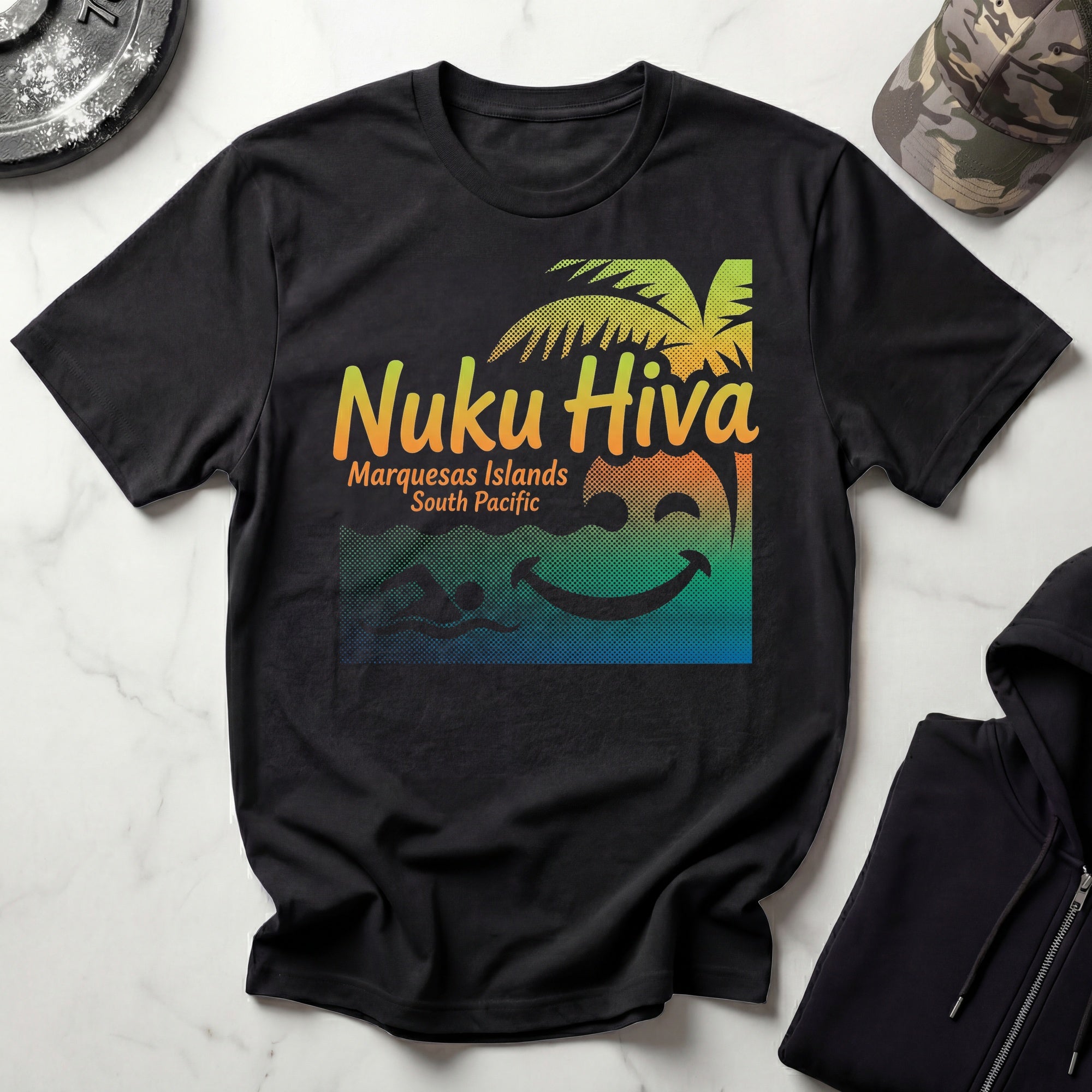 Nuku Hiva Marquesas Vintage Gym T-Shirt