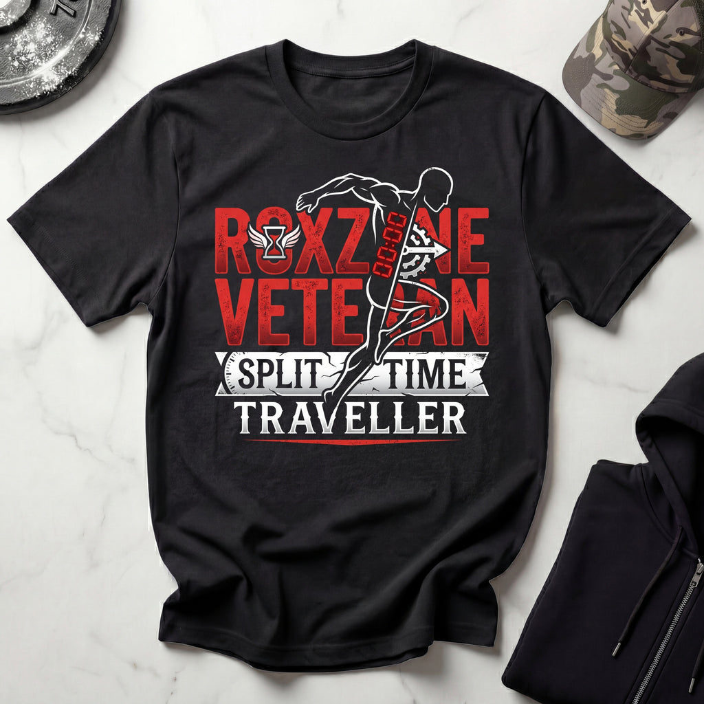 Roxzone Veteran Split Time Traveller Gym T-Shirt