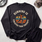 Running Therapy Cozy Gym Crewneck Sweatshirt
