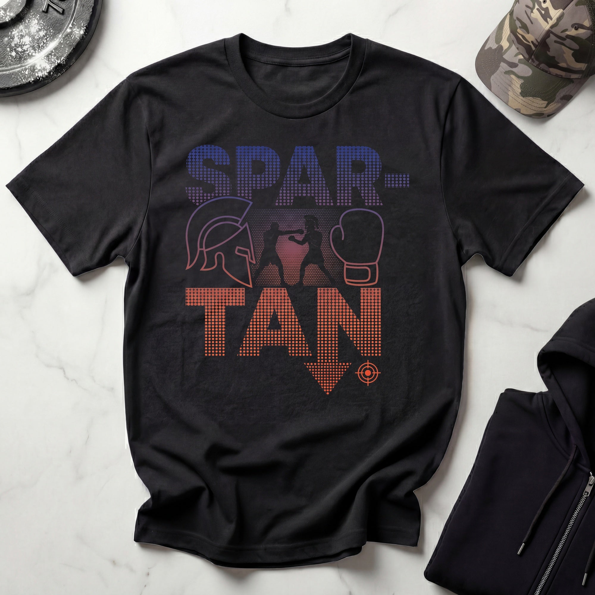 Boxing Spartan Graphic Gym T-Shirt