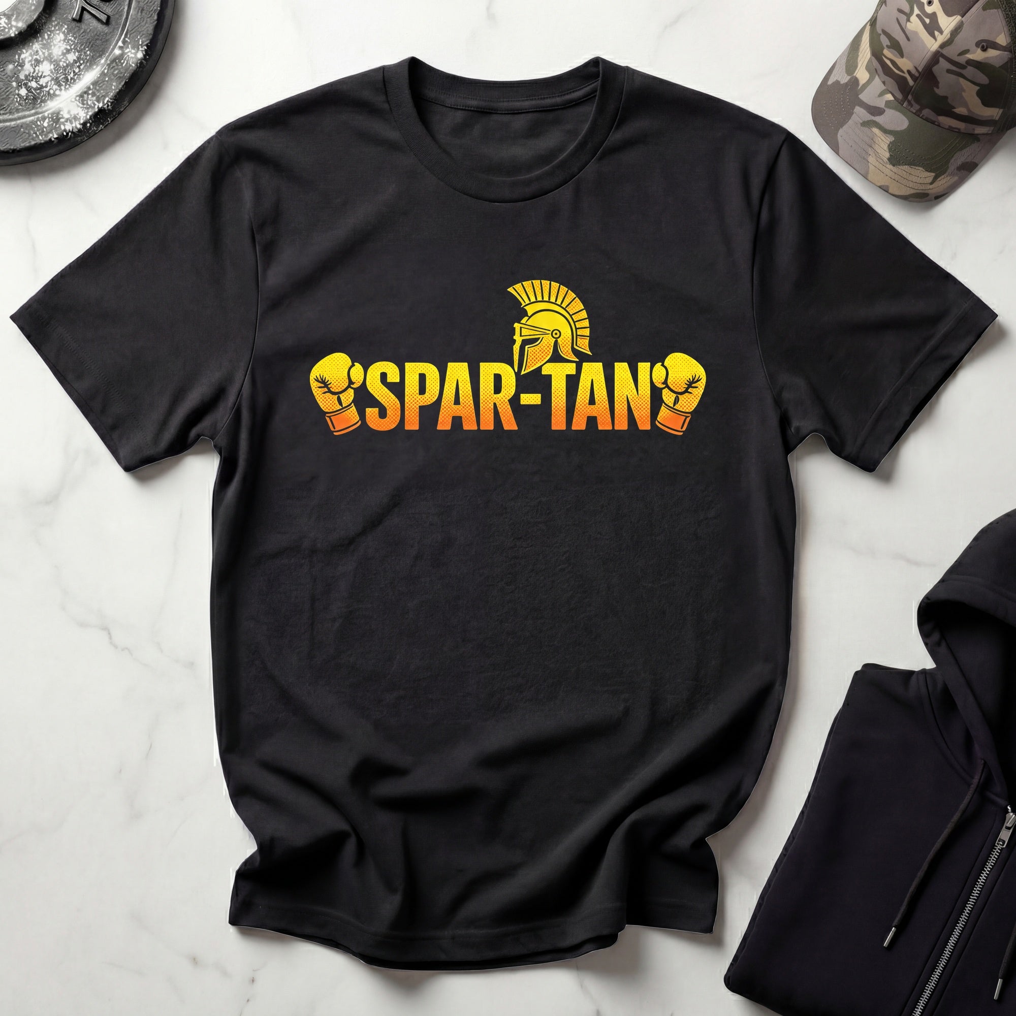 Spartan Boxing Gloves Retro Boxing Gym T-Shirt