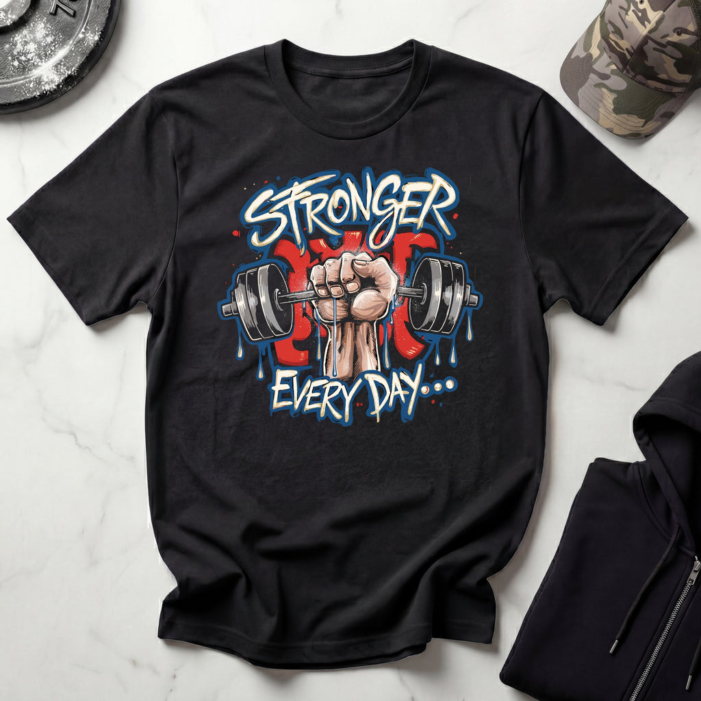 Stronger Every Day Graffiti Art Gym T-Shirt