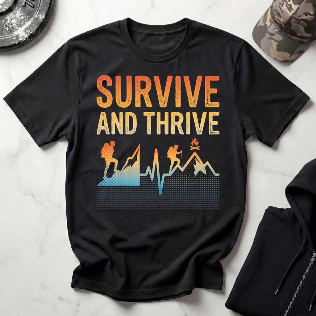 Survive And Thrive Hiker Graphic Gym T-Shirt