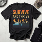 Survive And Thrive Hiker Graphic Gym T-Shirt