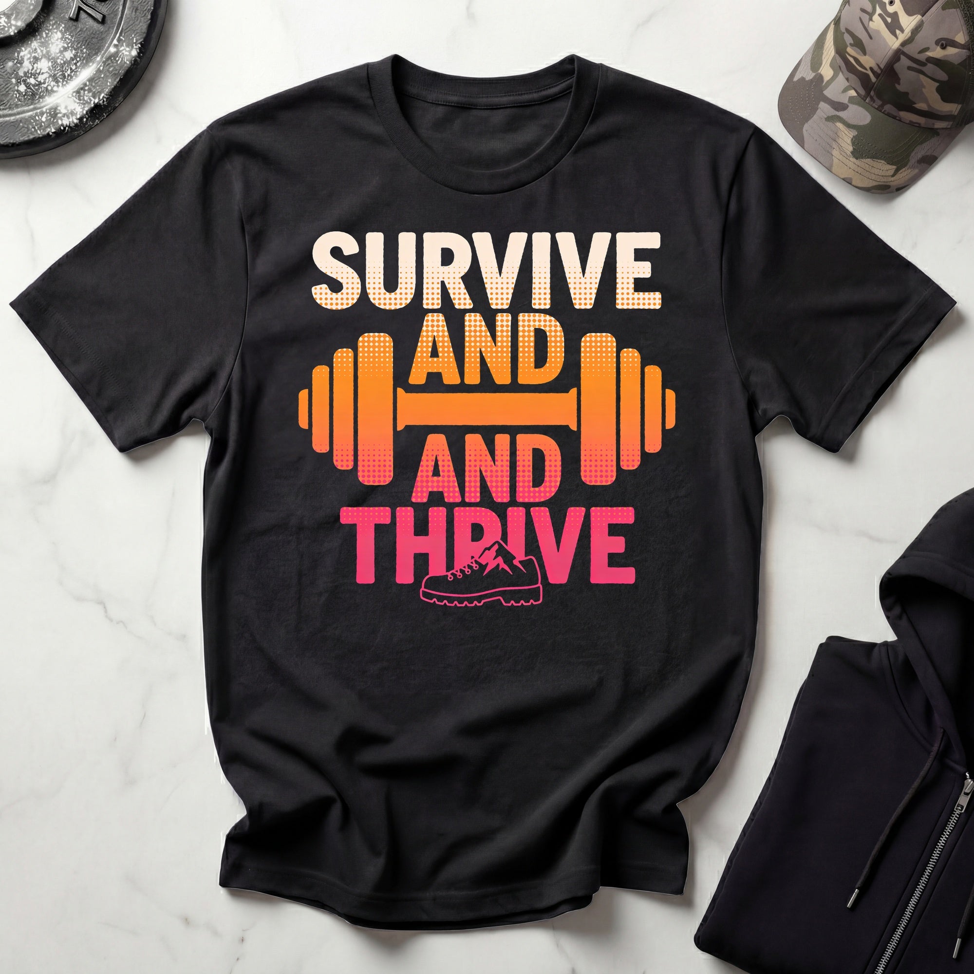 Survive And Thrive Hiking Gym T-Shirt