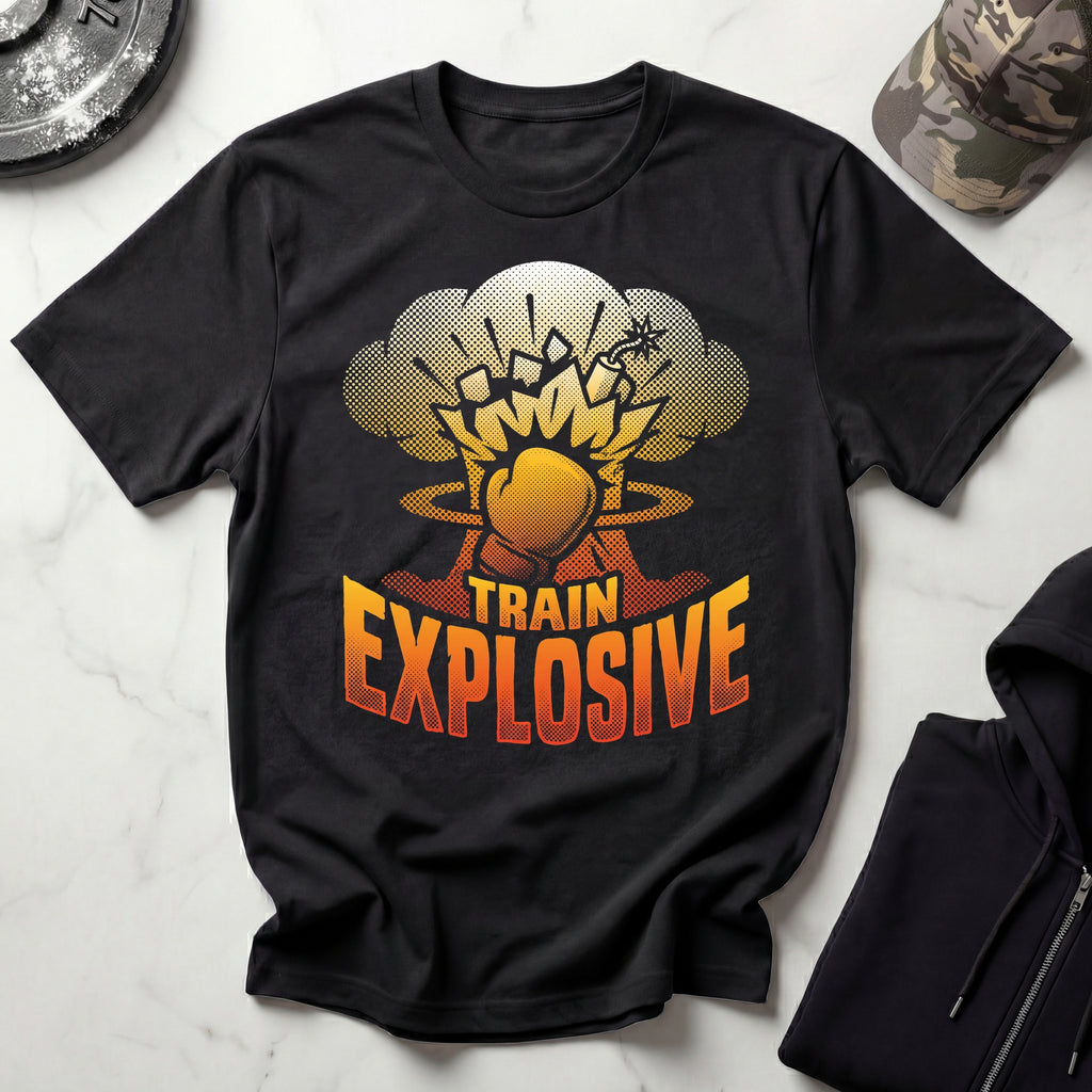 Train Explosive Boxing Gym T-Shirt