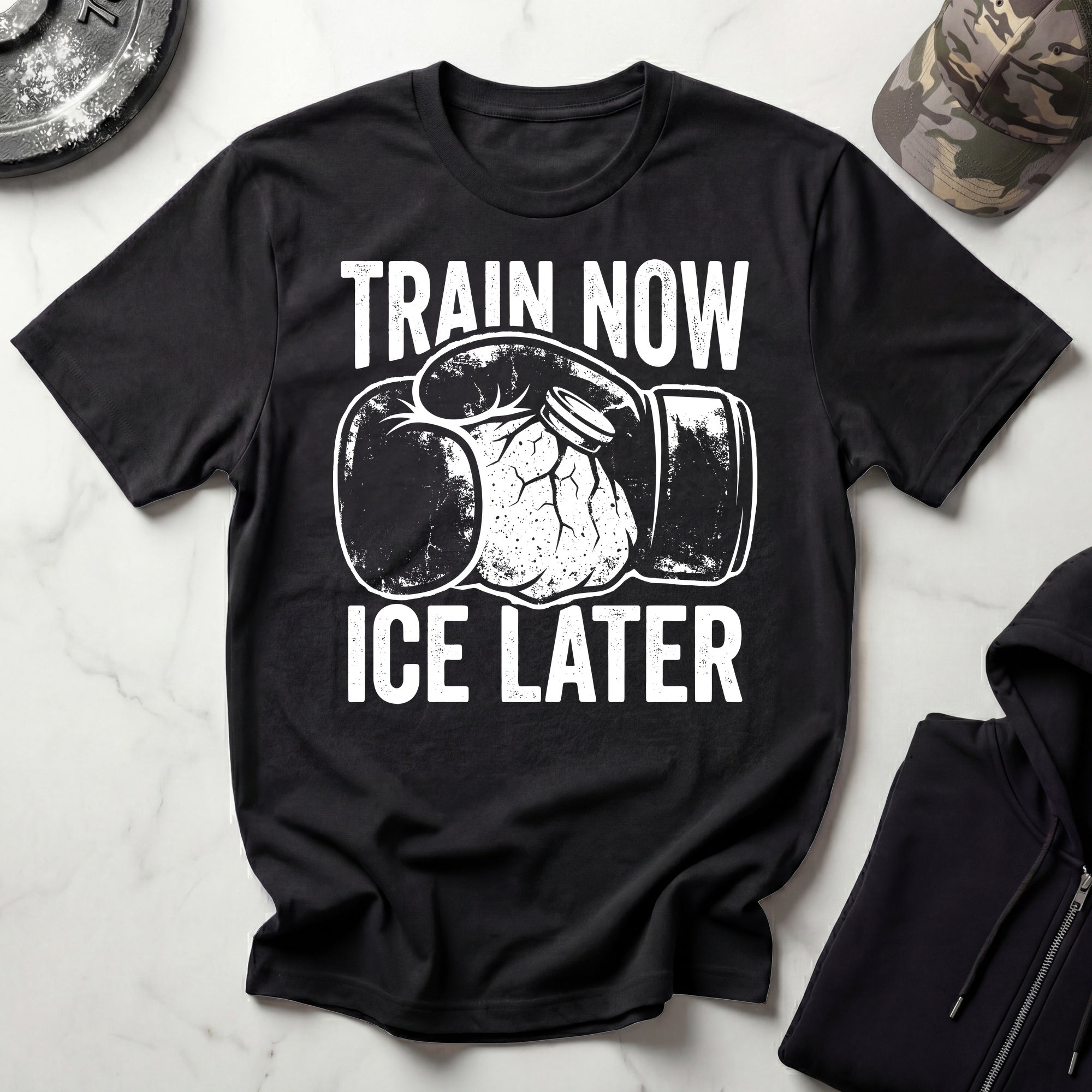 Train Now Ice Later Boxing MMA T-Shirt