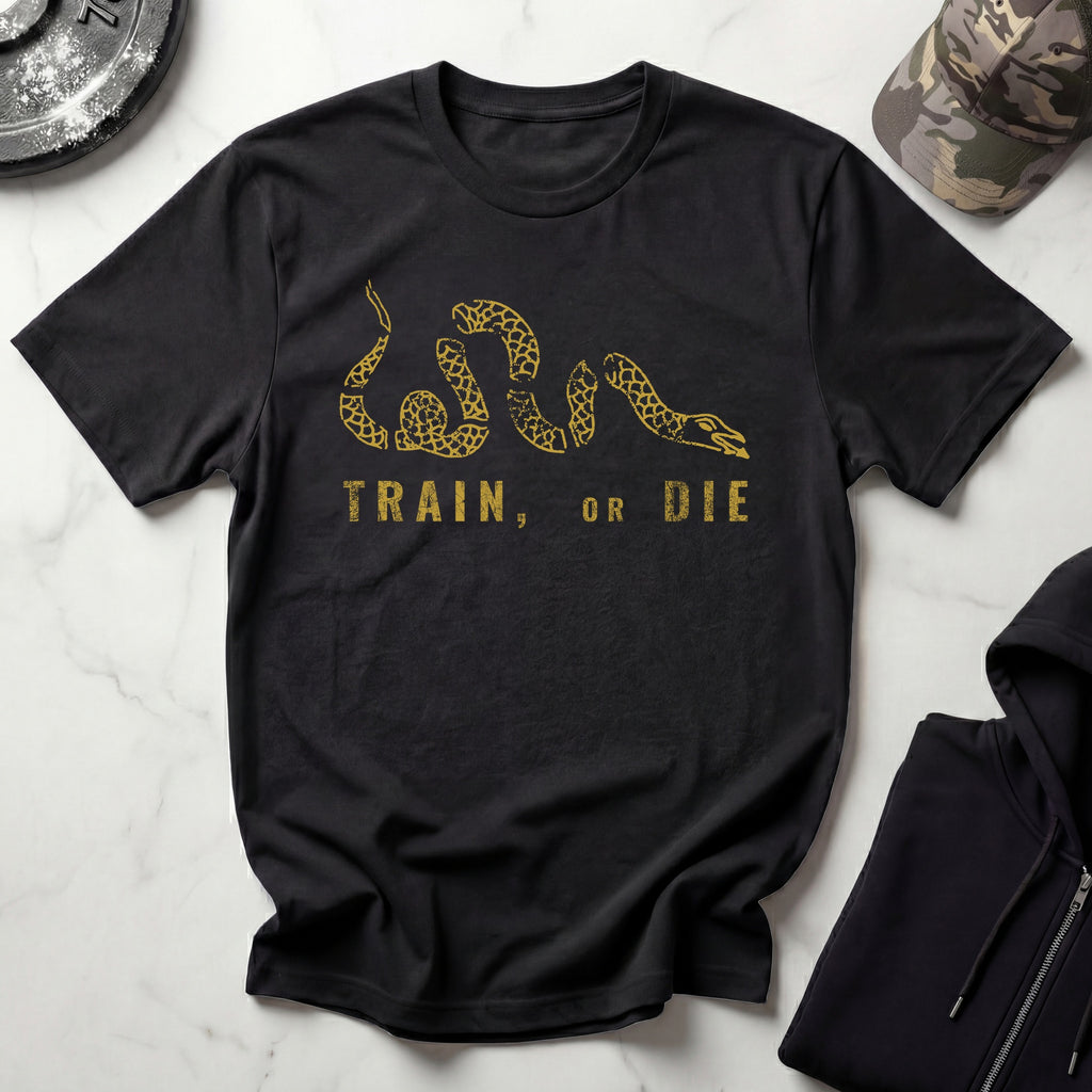 Train Or Die Snake Retro Gym T-Shirt