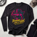 Training Like A Girl Long Sleeve Gym Tee