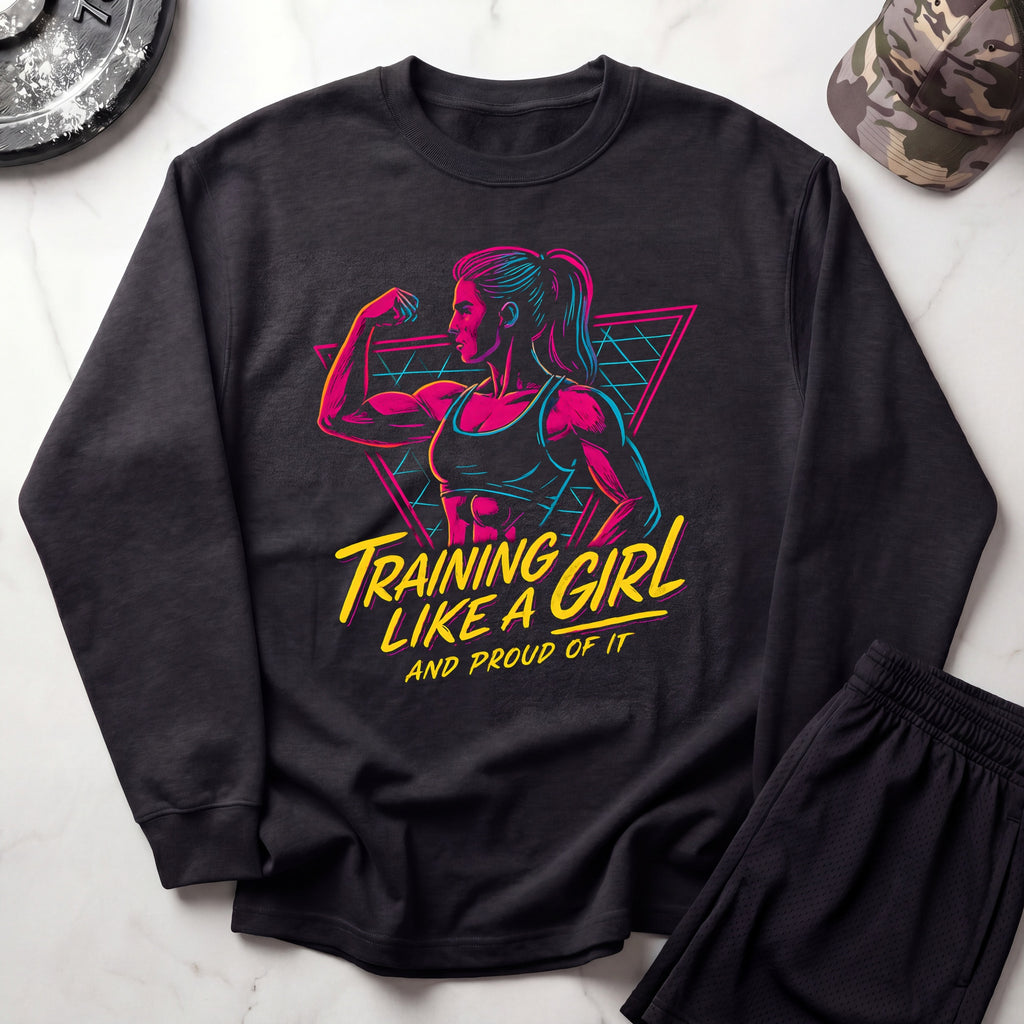 Training Like A Girl Crewneck Sweatshirt