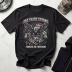 USA 250 Freedom Forged Gym Vintage Gym T-Shirt