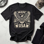 USA Eagle Flag Vintage Gym T-Shirt