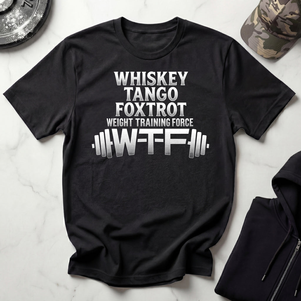 Whiskey Tango Foxtrot Vintage Graphic Gym T-Shirt