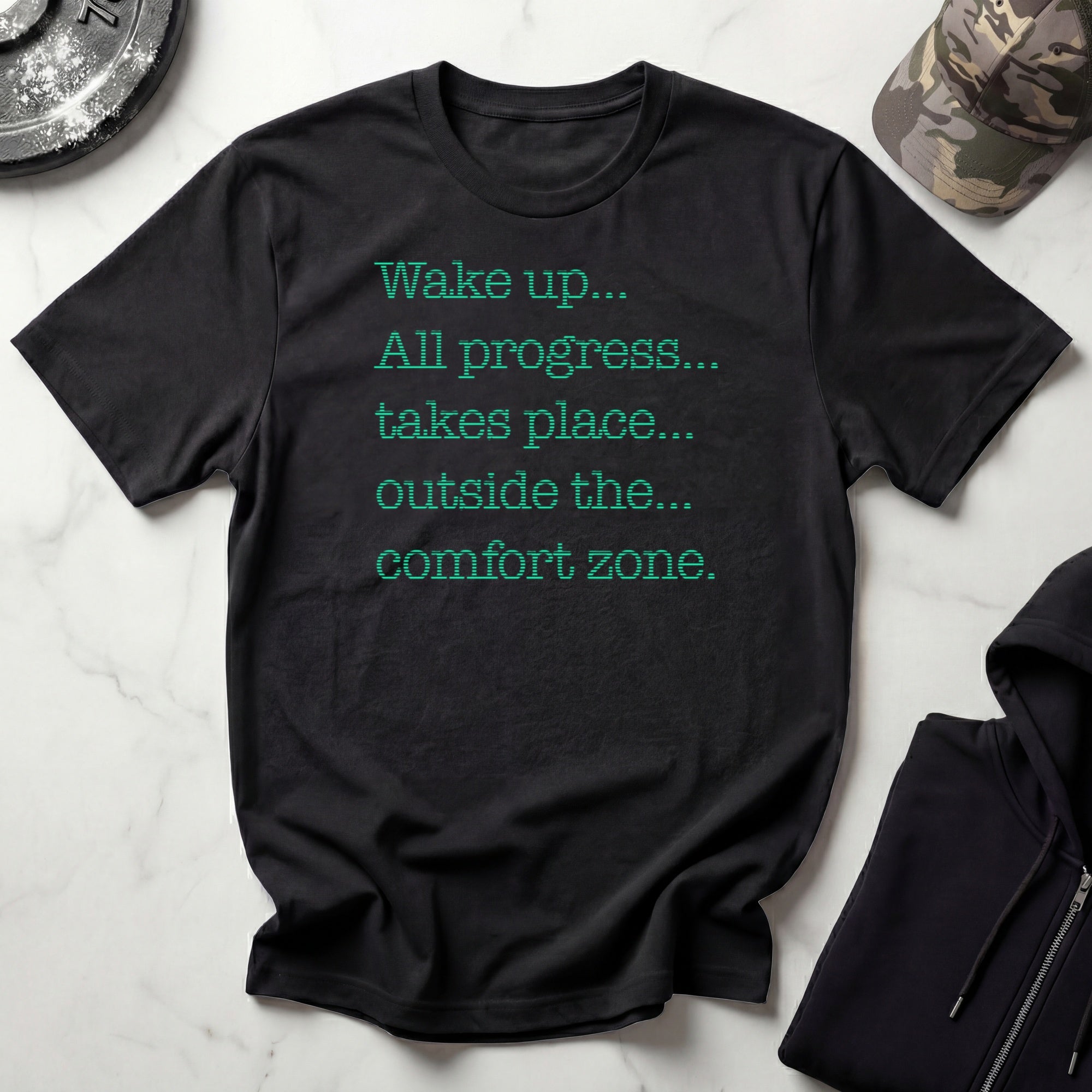 Wake Up Matrix Graphic Gym T-Shirt