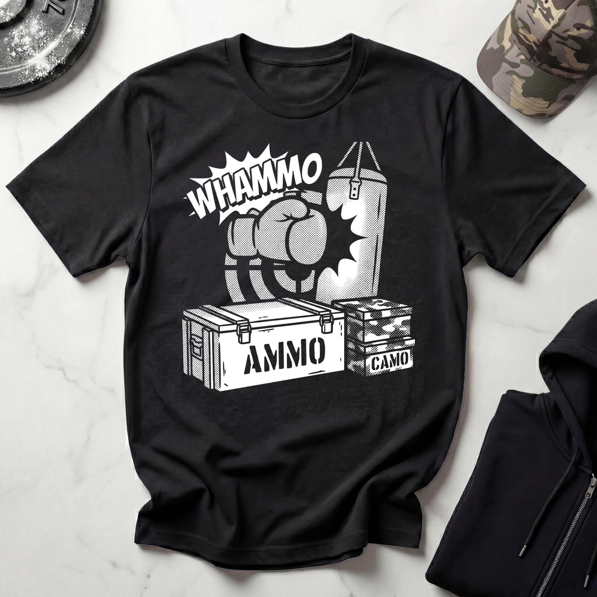 Whammo Military Boxing Gym T-Shirt