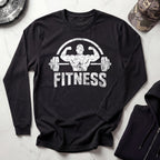Weightlifting Fitness Vintage Long Sleeve Gym Tee