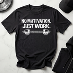 No Motivation Just Work Dark Tee