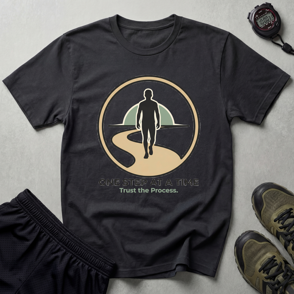 One Step At A Time Recovery Gym T-Shirt