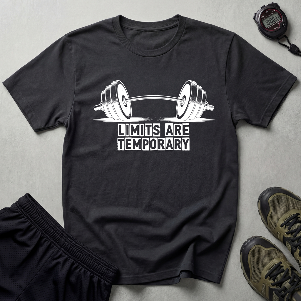 Limits Are Temporary Bodybuilding T-Shirt