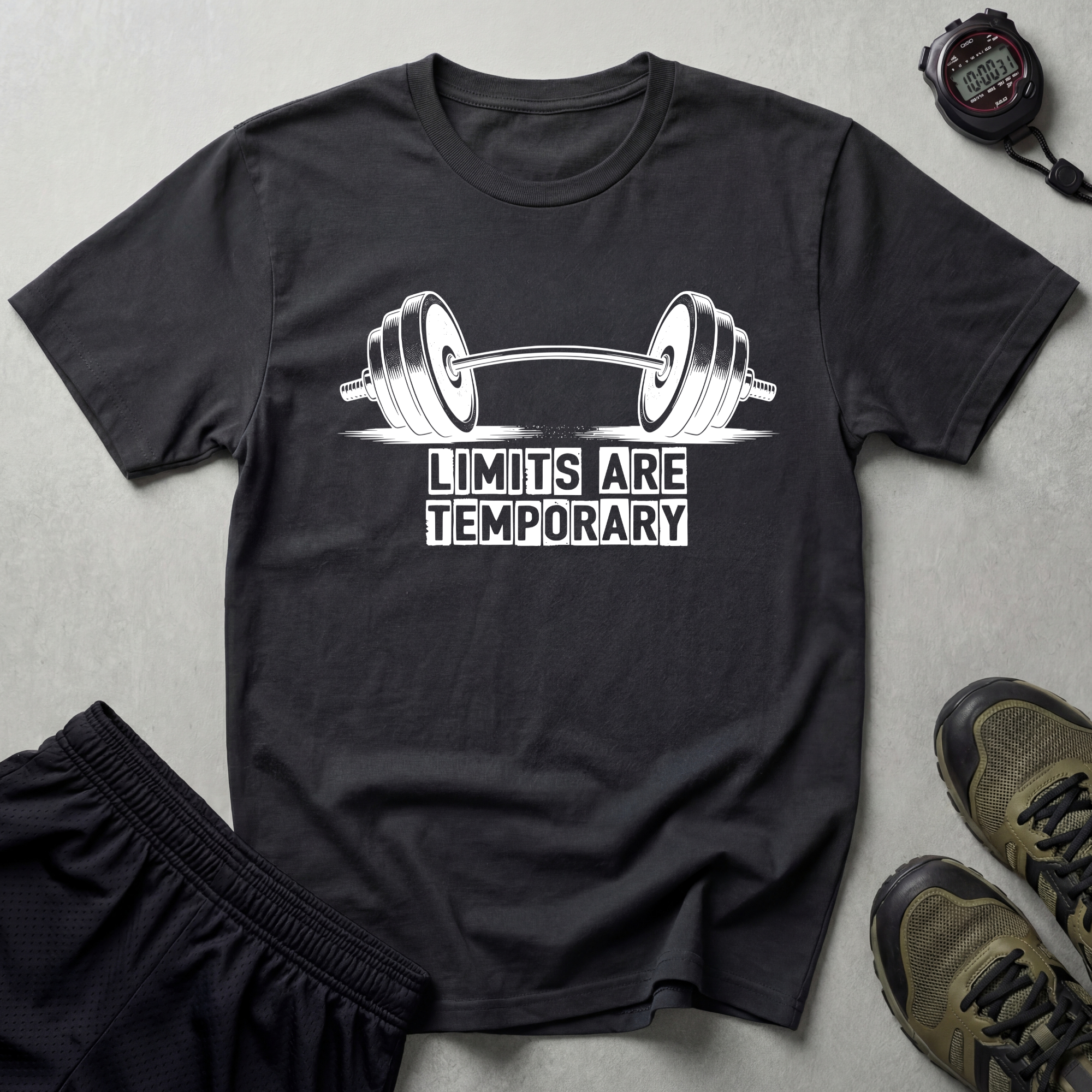 Limits Are Temporary Bodybuilding T-Shirt