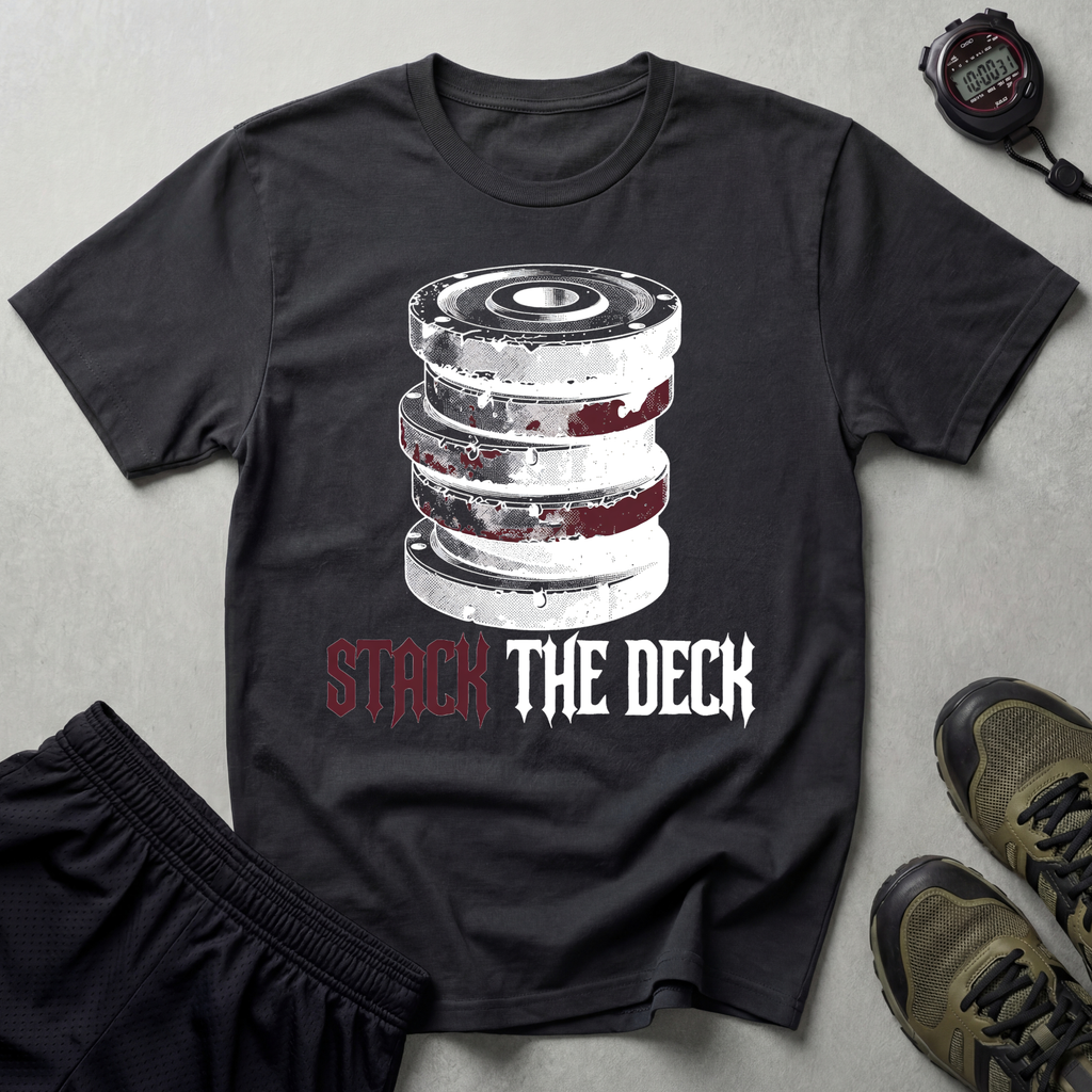 Stack The Deck White Bodybuilding T-Shirt
