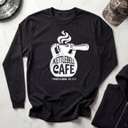 Kettlebell Cafe Graphic Long Sleeve Gym Tee