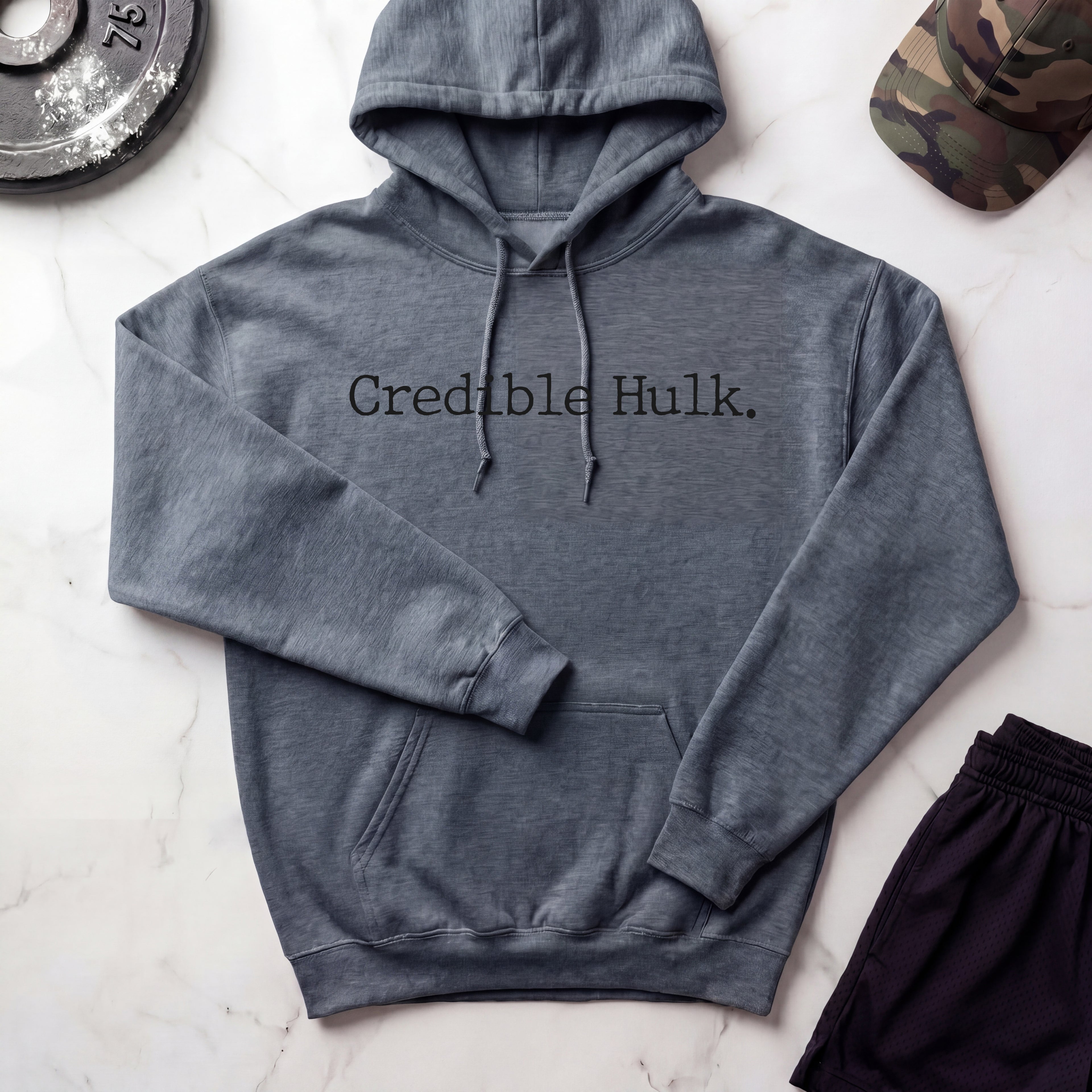 Credible Hulk Retro Gym Hoodie