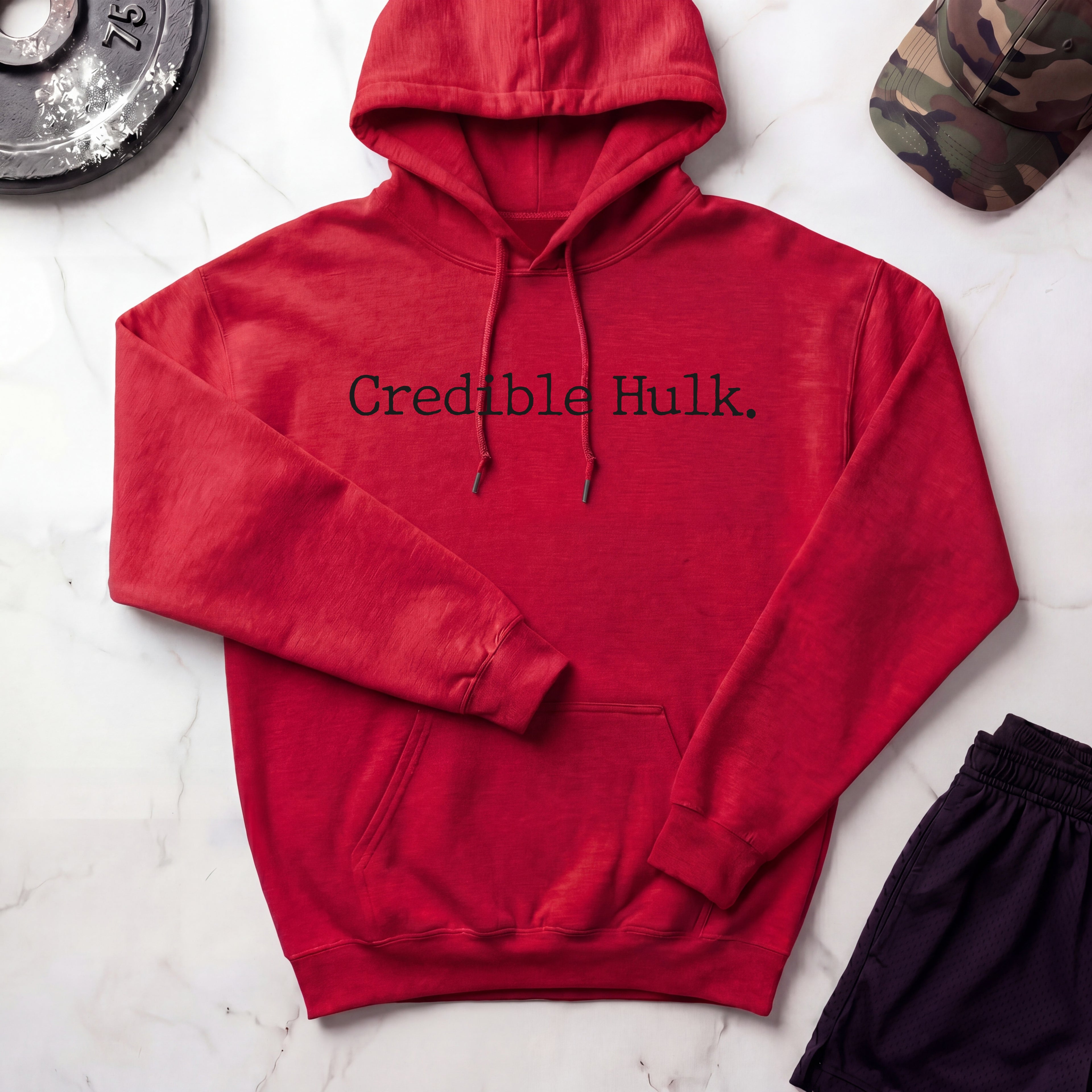Credible Hulk Retro Gym Hoodie