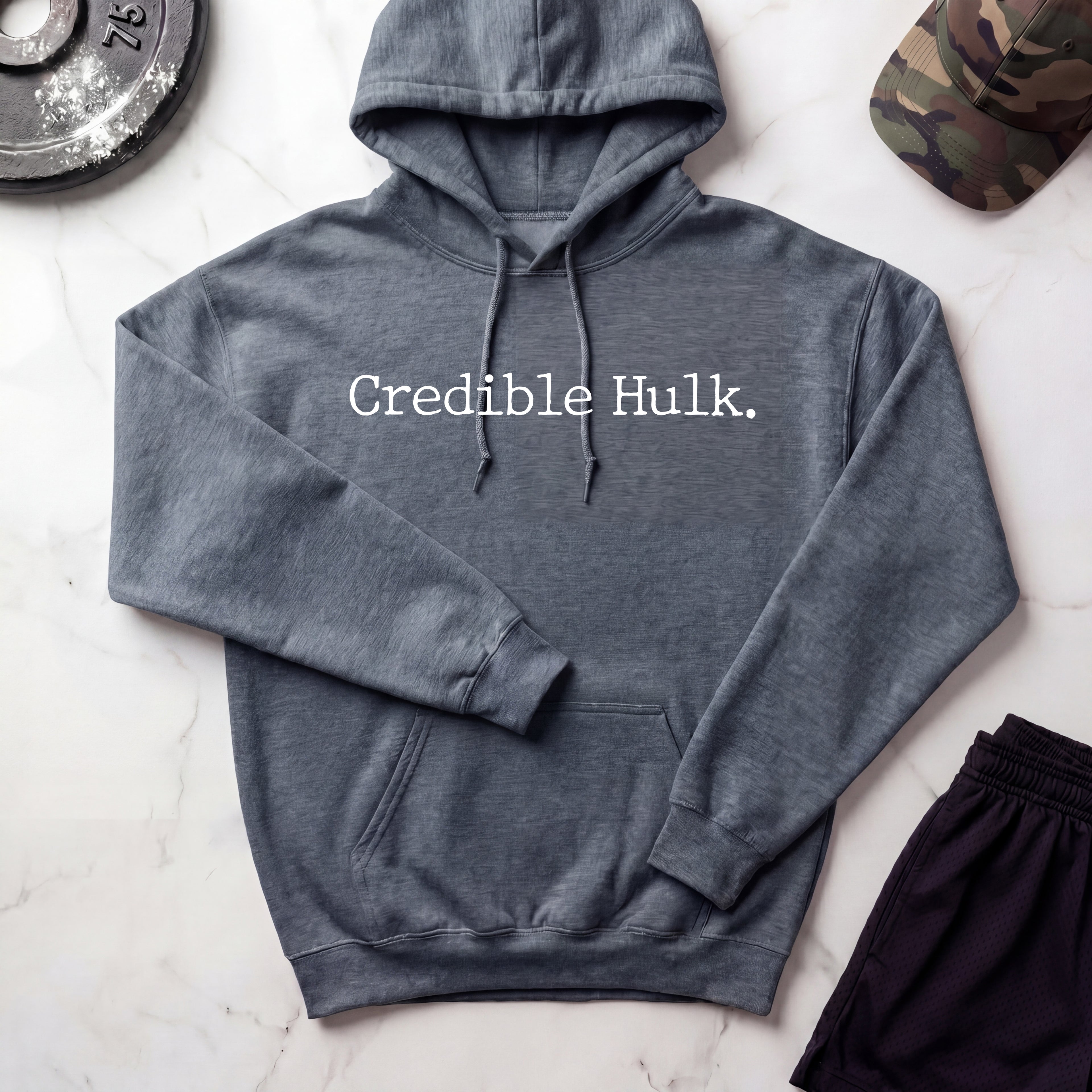 Credible Hulk Vintage Gym Hoodie
