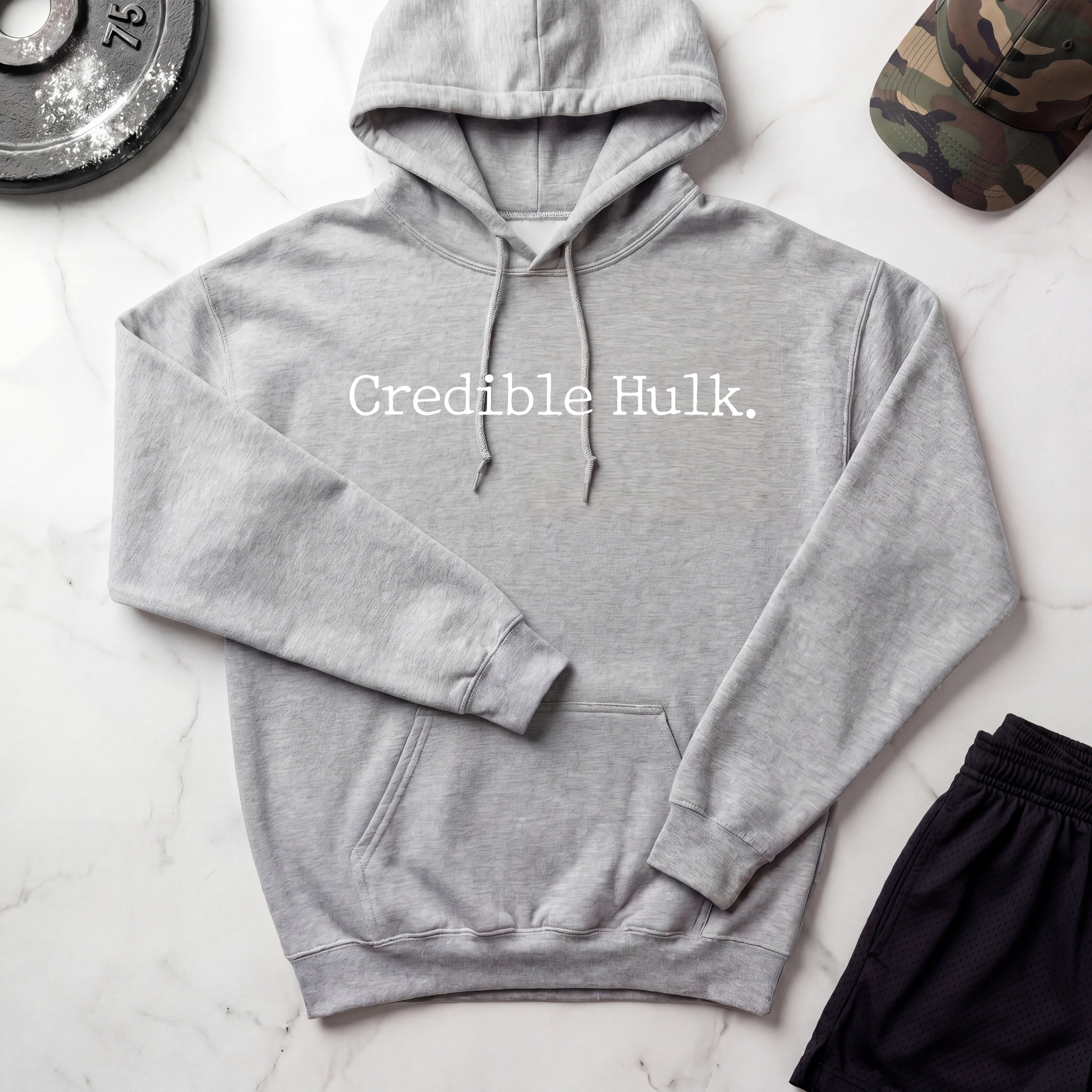 Credible Hulk Vintage Gym Hoodie