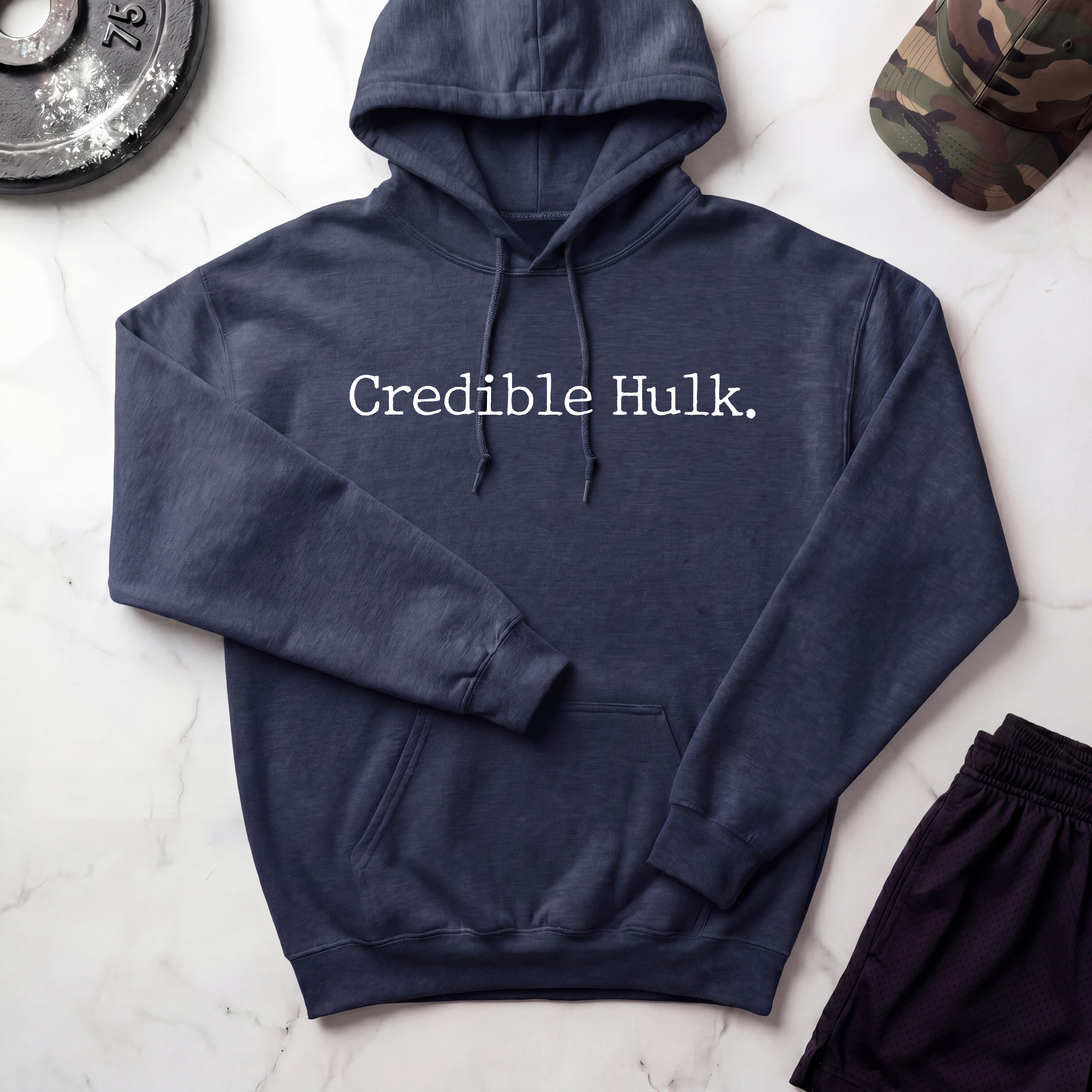 Credible Hulk Vintage Gym Hoodie