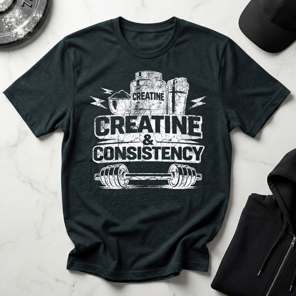 Creatine & Consistency Dark Tee
