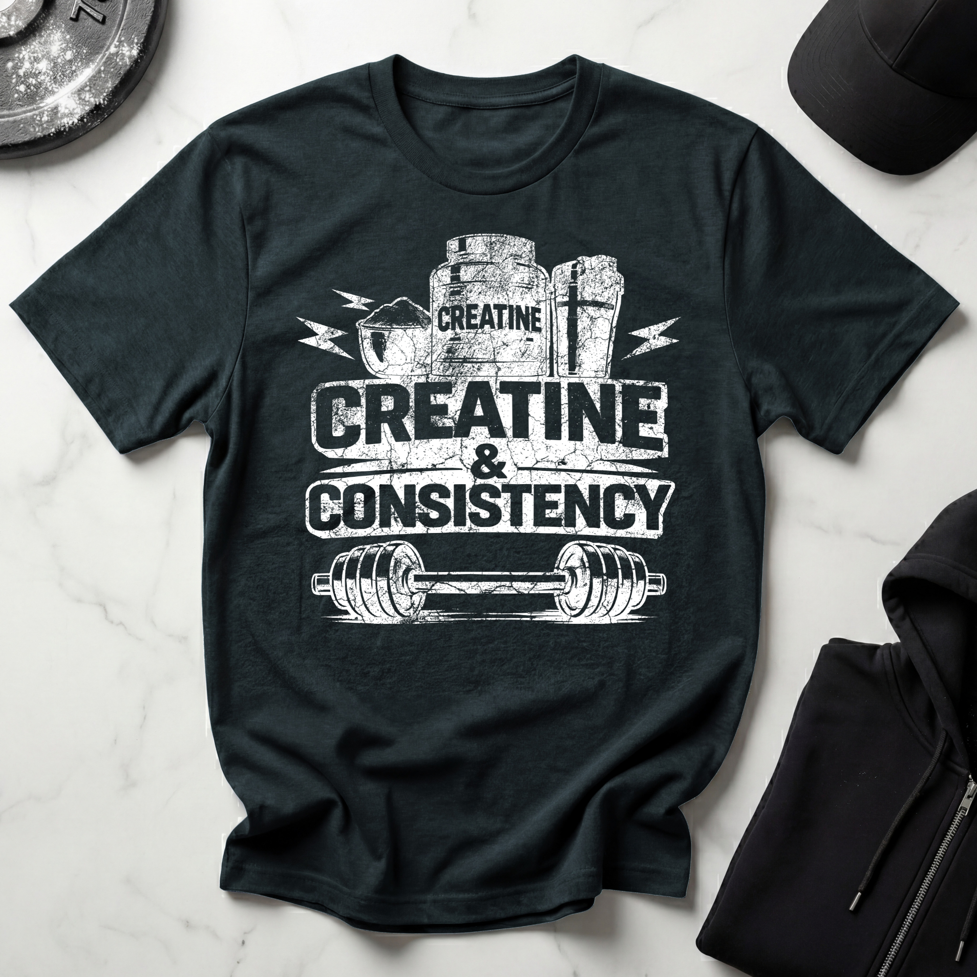 Creatine & Consistency Dark Tee