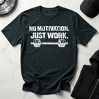No Motivation Just Work Dark Tee