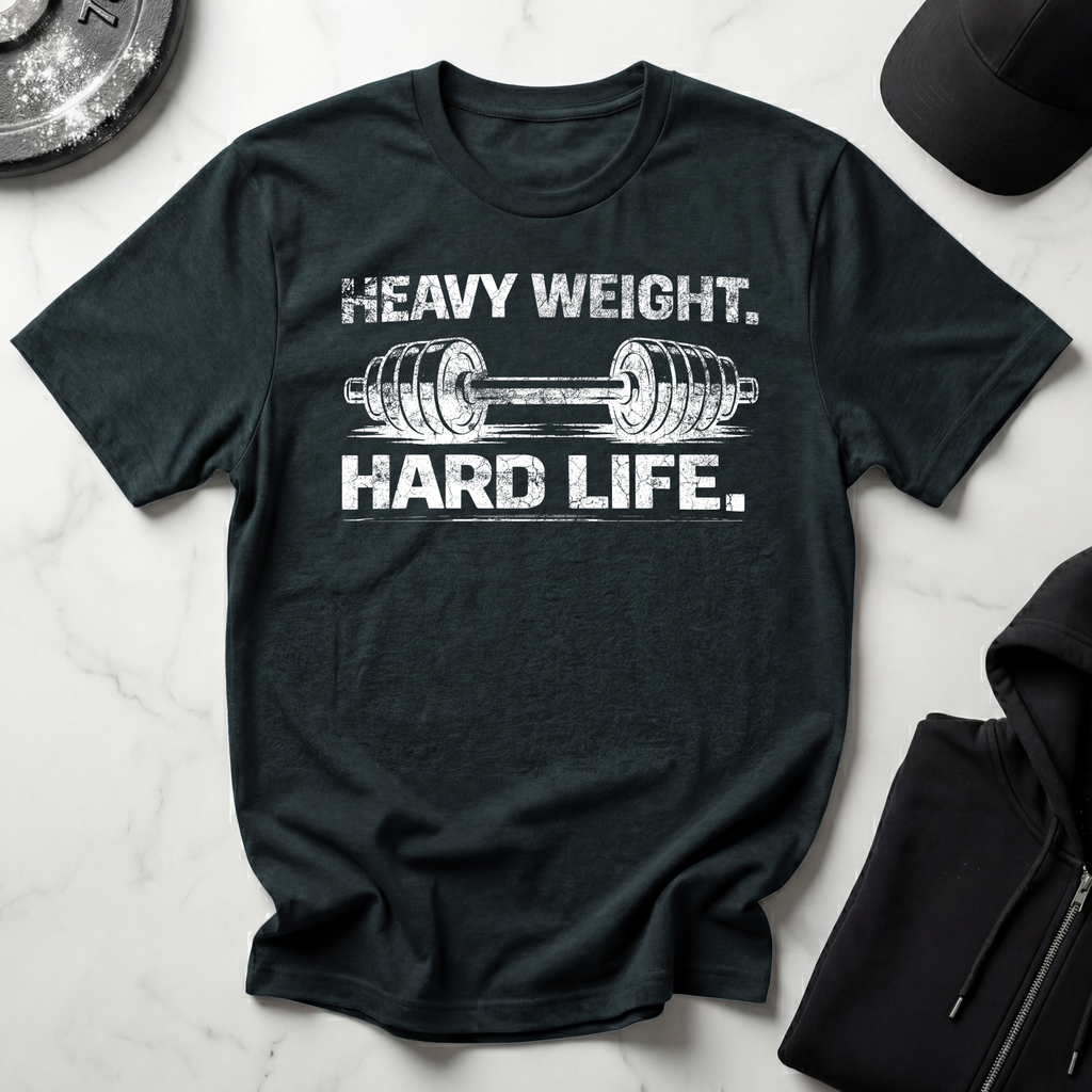 Heavy Weight Hard Life Dark Tee