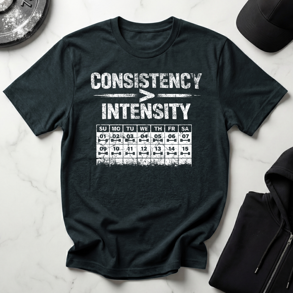 Consistency Over Intensity Dark Tee