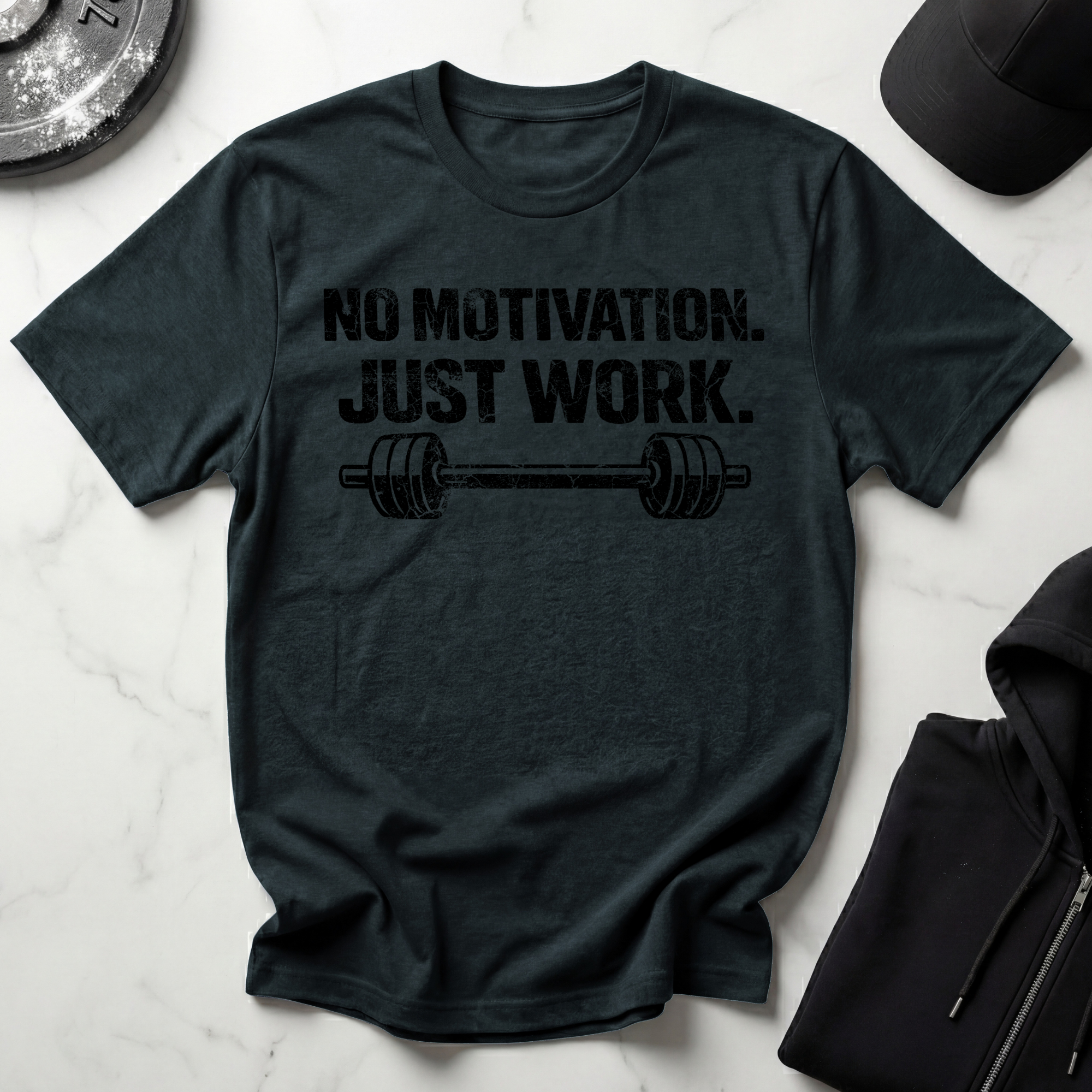 No Motivation Just Work Light Tee