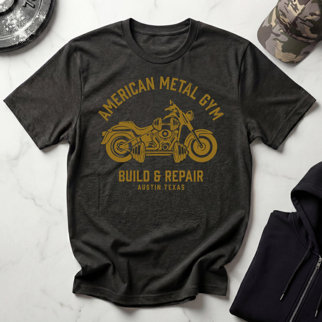 American Metal Build and Repair Vintage Gym T-Shirt