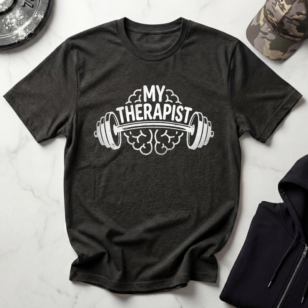 Barbell Therapist Gym T-Shirt