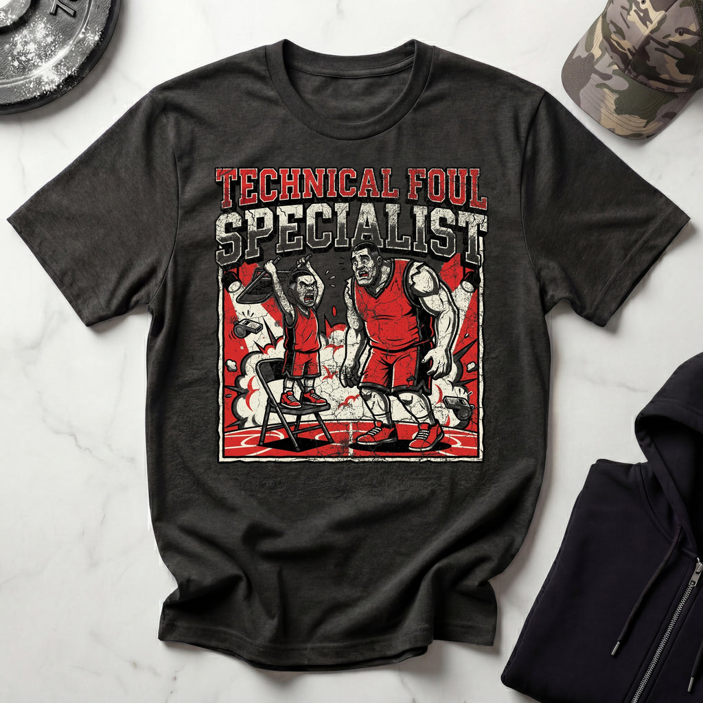 Basketball Technical Foul Specialist Vintage Gym T-Shirt