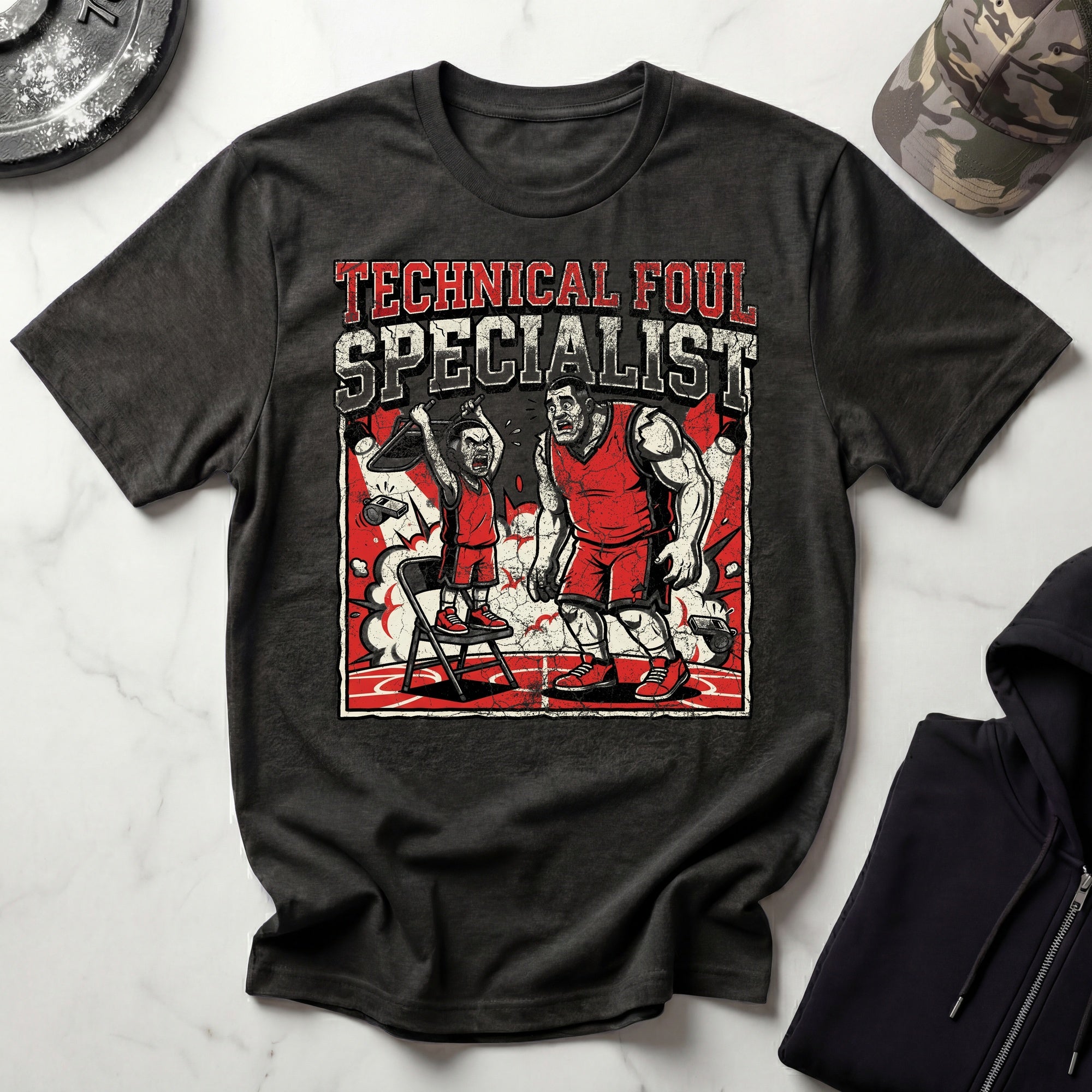 Basketball Technical Foul Specialist Vintage Gym T-Shirt