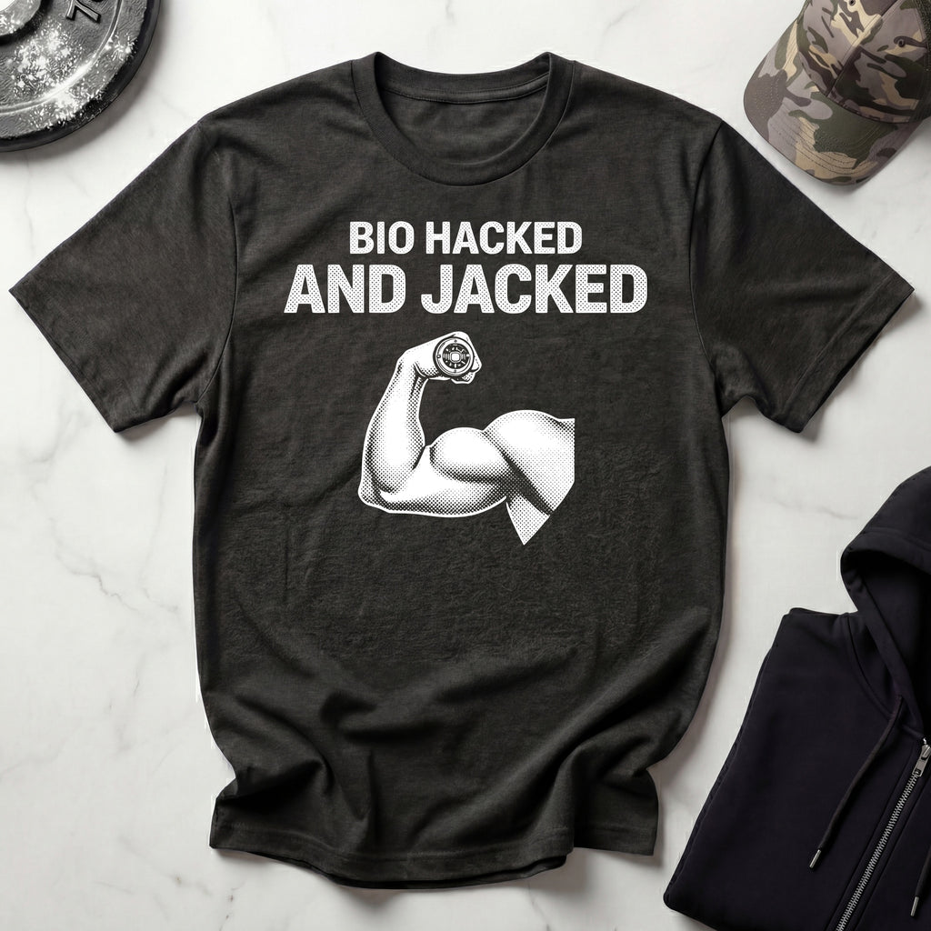 Bio Hacked And Jacked Gym T-Shirt