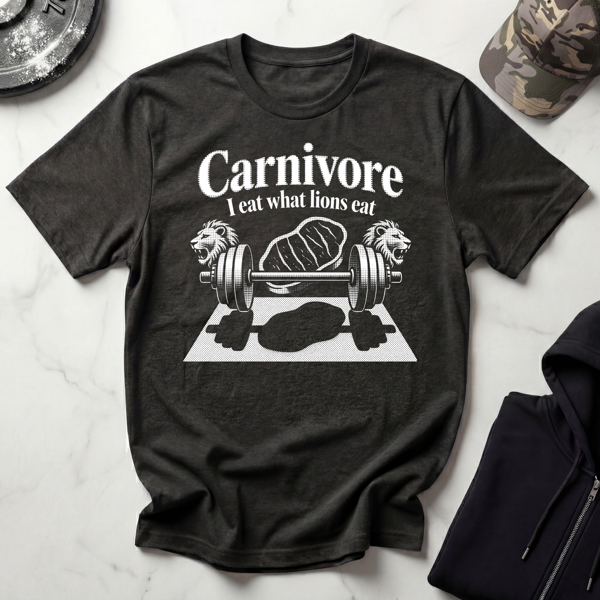 Carnivore Diet Barbell Gym T-Shirt