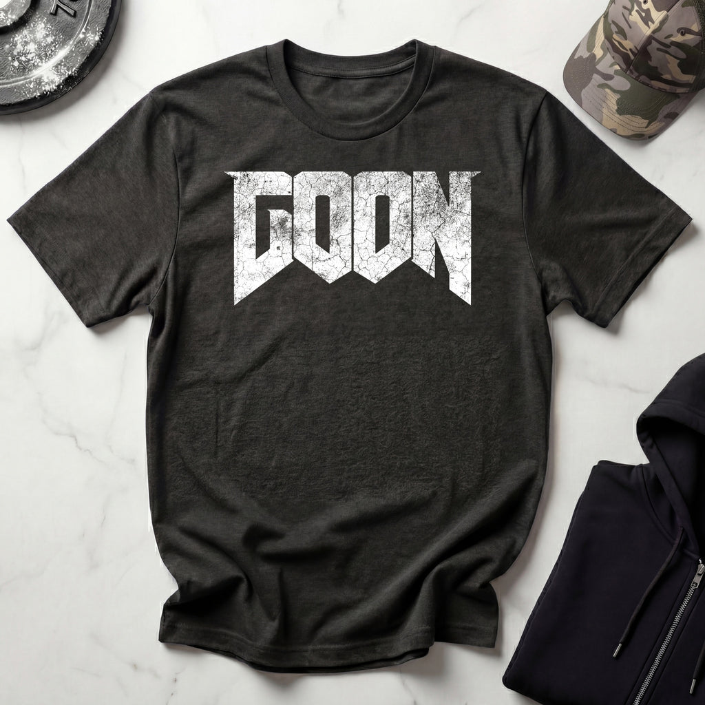 Doomed Goon Graphic Grunge Vintage Gym T-Shirt