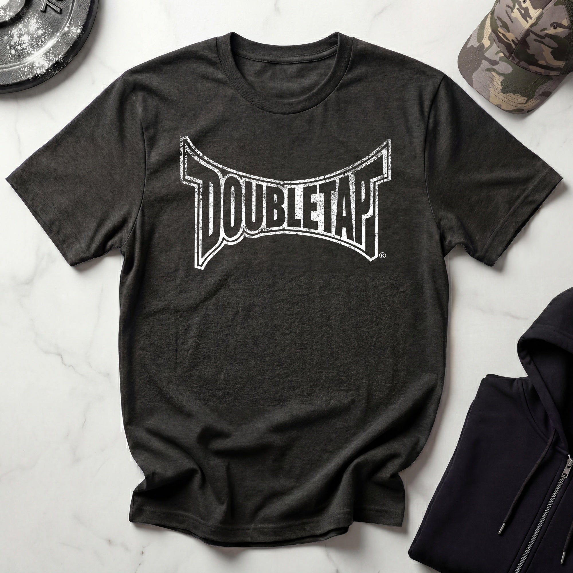 Double Tap Graphic Gym T-Shirt