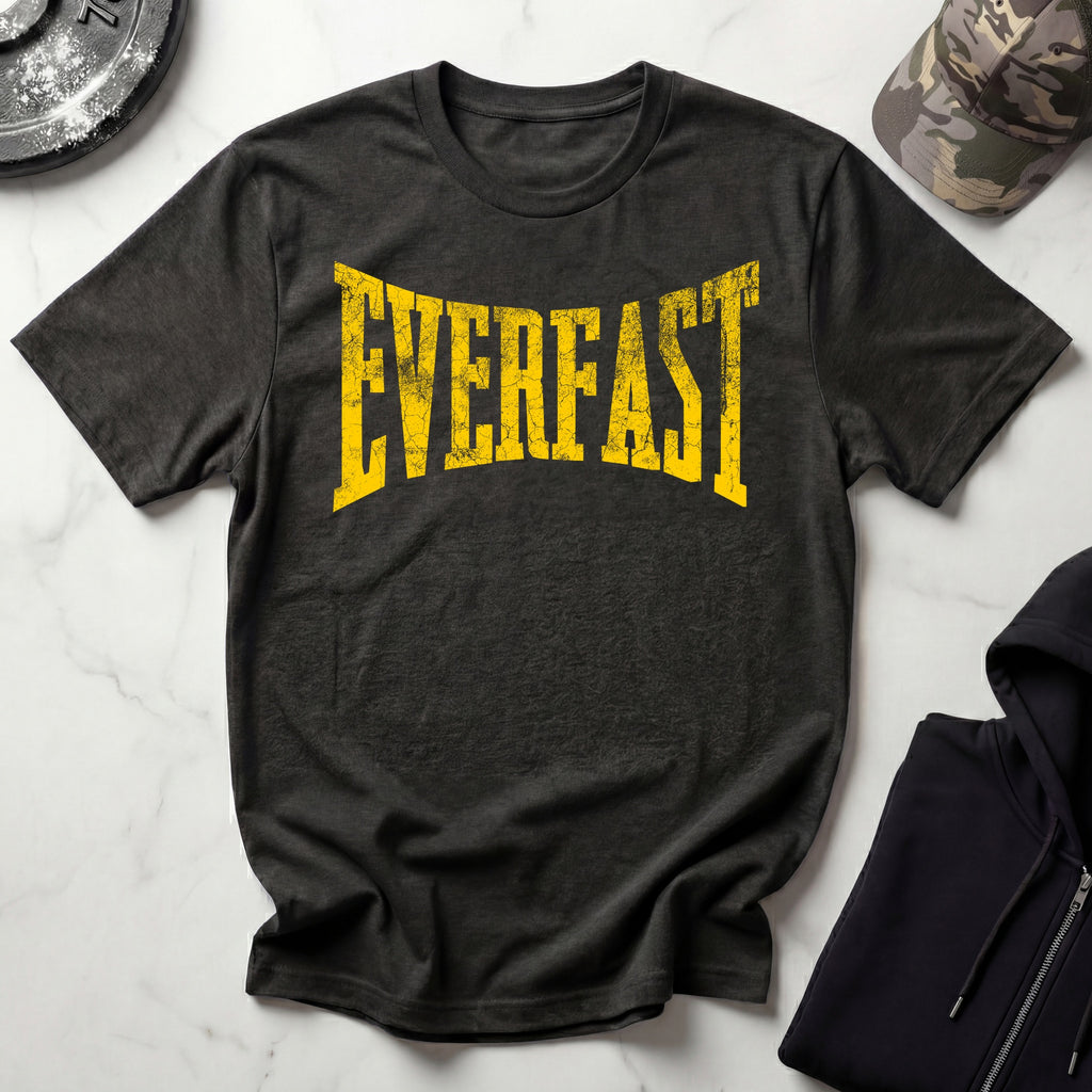 Everfast Gold Graphic Vintage Gym T-Shirt